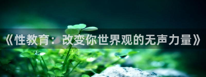 圣墟趣笔阁：《性教育：改变你世界观的无声力量》